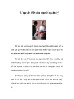 Bí quyết 5D của người quản lý docx