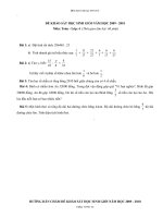 Đề khảo sát HSG lớp 4