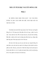 NHÀ CỔ TÍCH HỌC NGUYỄN ĐỔNG CHI - Phần 2 pps