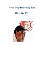 Viêm khớp thái dương hàm pps