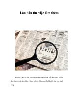 Lần đầu tìm việc làm thêm doc