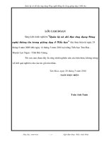 SKKN; Quan li va chi dao UDCNTT trong giang day