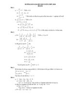 HƯỚNG DẪN GIẢI ĐỀ THI TUYỂN THPT 2010