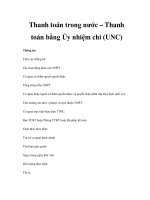 Thanh toán trong nước – Thanh toán bằng Ủy nhiệm chi (UNC) pdf