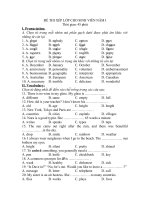 ĐỀ THI XẾP LỚP CHO SINH VIÊN NĂM I MÔN TIẾNG ANH pps