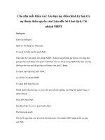 Cho nhà xuất khẩu vay: Gia hạn nợ, điều chỉnh kỳ hạn trả nợ thuộc thẩm quyền của Giám đốc Sở Giao dịch, Chi nhánh NHPT ppsx