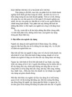 ĐẶC ĐIỂM CHUNG CỦA NGÀNH XÂY DỰNG pps