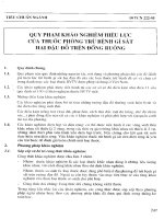 Quy phạm khảo nghiệm trên đồng ruộng hiệu lực phòng bệnh rỉ sắt hại đậu đỗ của các thuốc trừ bệnh