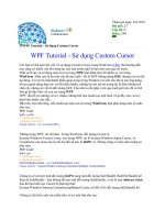 Tài liệu lập trình - WPF Tutorial - Sử dụng Custom Cursor pdf