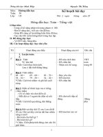 Hướng dẫn học: Toán - tiếng việt lớp 1 doc