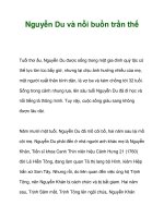 Nguyễn Du và nỗi buồn trần thế docx