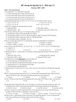 Đề cương ôn tập học kỳ 2 - Hóa học 12 Năm học 2008 - 2009 pps