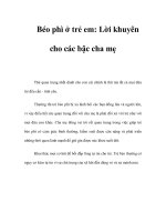 Béo phì ở trẻ em: Lời khuyên cho các bậc cha mẹ pot