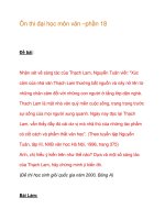 Ôn thi đại học môn văn – Nhận định về nhà văn Thạch Lam pptx