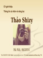 CV ứng tuyển chuyên viên marketing online   thảo shizy