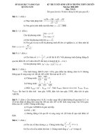 ĐỀ TOÁN TUYỂN SINH LỚP 10