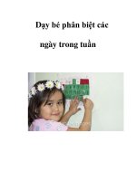Dạy bé phân biệt các ngày trong tuần doc