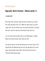 Kiến thức lớp 10 Nguyễn Bỉnh Khiêm –Nhàn-nội dung cần nắm trong bài ppsx