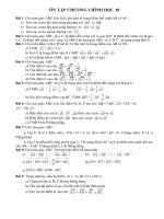 ÔN TẬP CHƯƠNG I HÌNH HỌC 10 doc