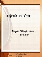 Nhập môn lưu trữ học - Chương 1 doc