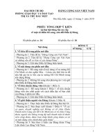 Phiếu tổng hợp ý kiến