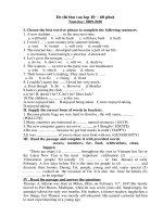 De thi vao lop 10 (hot hot)