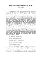 Một số suy nghĩ về Nguyễn Tuân và YÊU NGÔN