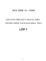 tài liệu giải toán trên máy tính cầm tay cho học sinh lớp 7