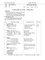 Hướng dẫn học: Toán - tiếng việt lớp 1 tuần 24 pptx