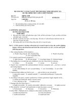 Đề thi và đáp án học sinh giỏi môn Anh cấp quốc gia 2011 ppsx