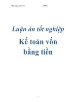 Luận án tốt nghiệp - Kế toán vốn bằng tiền pdf
