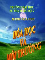 Hóa học với vấn đề môi trường docx