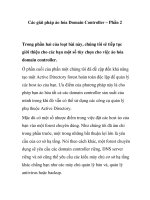 Các giải pháp ảo hóa Domain Controller – Phần 2 pdf