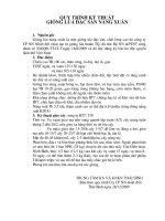 Quy trình kỹ thuật giống lúa đặc sản nàng xuân docx