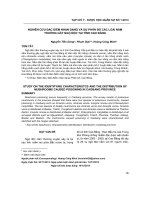 NGHIÊN cứu đặc điểm NHẬN DẠNG