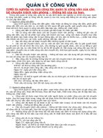 Mô tả nghiệp vụ của công tác quản lý công văn của các cán bộ chuyên trách văn phòng pptx