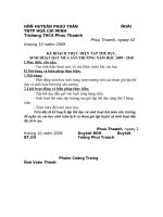 KẾ HOẠCH TẬP THỂ DỤC VÀ SHHMST