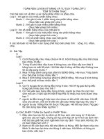 TOÁN RÈN LUYỆN KỸ NĂNG VÀ PHÁT TRIỂN TƯ DUY LỚP 3.