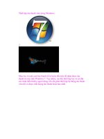 Thiết lập âm thanh vòm trong Windows 7 docx