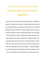Văn học Việt Nam thời trung đại- Bức tranh thiên nhiên trong thơ chữ Hán ppsx