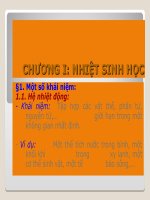 Bài giảng lý sinh: Nhiệt sinh học pdf