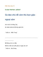 Kiến thức lớp 10 Ca dao Việt Nam –ca dao vè căm thù giặc potx