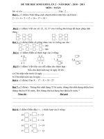 Đề thi học sinh giỏi lớp 2 môn toán doc