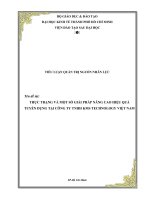 Tiểu luận quản trị nguồn nhân lực đề tài Thực trạng và một số giải pháp nâng cao hiệu quả tuyển dụng tại công ty TNHH KMS Technology Việt Nam