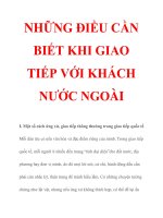 NHỮNG ĐIỀU CẦN BIẾT KHI GIAO TIẾP VỚI KHÁCH NƯỚC NGOÀI pot