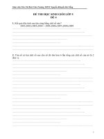 Đề thi học sinh giỏi lớp 5 số 4