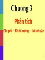 Chương 4 - Phân tích Chi phí – Khối lượng – Lợi nhuận ppt