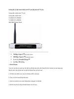 Hướng dẫn cài đặt nhanh thiết bị wifi TP