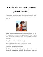 Khi nào nên tâm sự chuyện tình yêu với bạn thân? pot