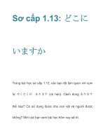 Sơ cấp 1.13: どこに いますか pps